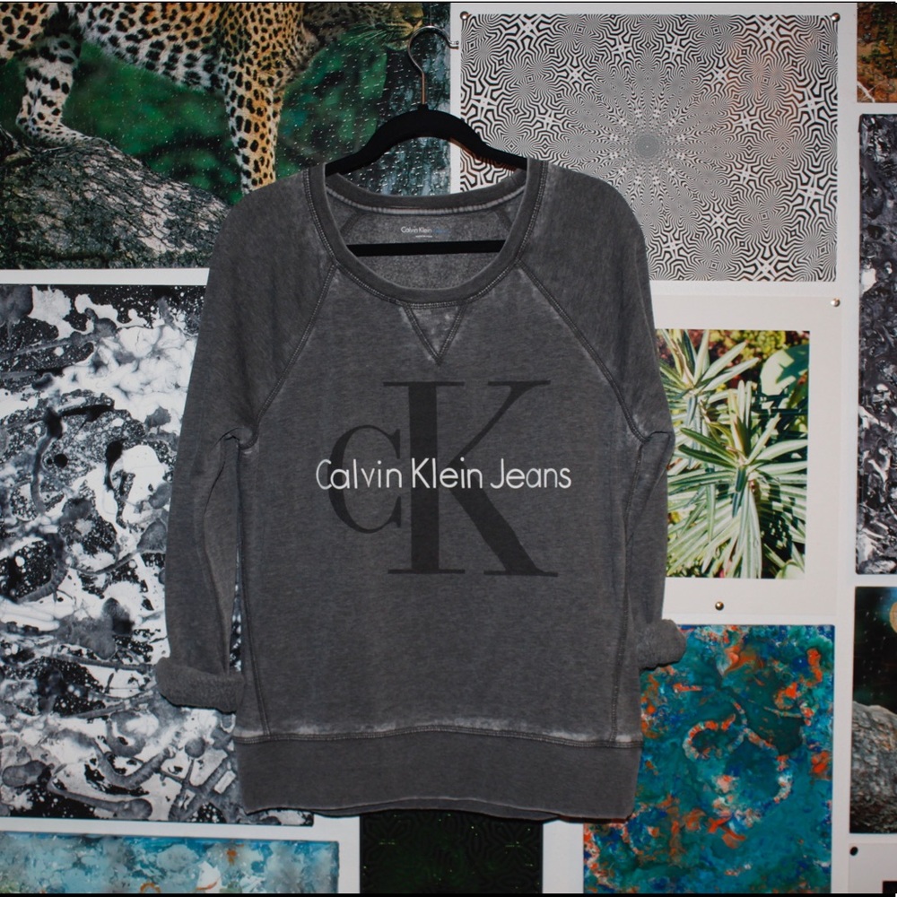 Gray Calvin Klein Crewneck
